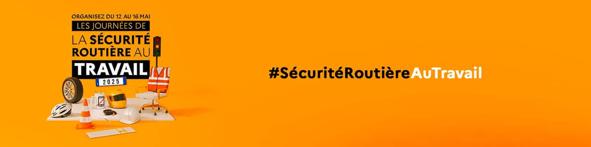 Illustration de la Semaine de la Sécurité Routière au Travail 2025