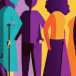 Illustration colorée de personnes en situation de handicap